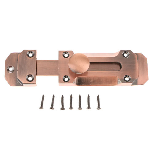 alliage de zinc porte coulissante hasp loqueteau garde de sécurité rouge cuivre 5inch