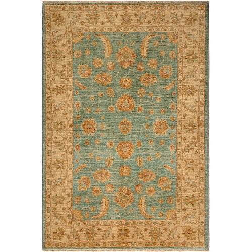 Vidal Tapis de laine 181x120 Bleu Ziegler