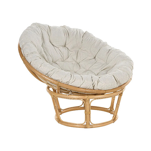 Beliani Chaise de jardin SALVO Rotin Naturel