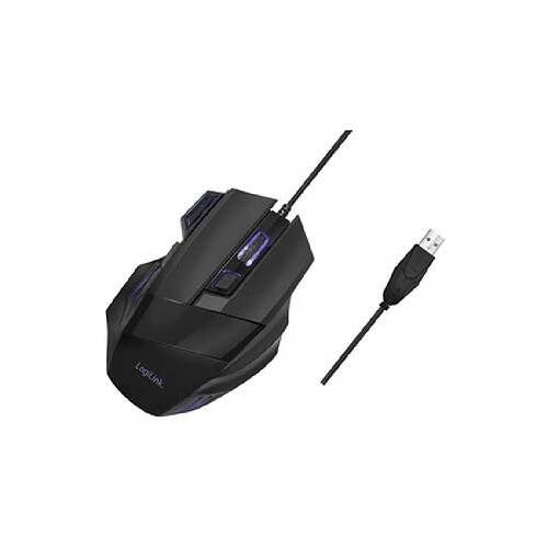 LogiLink Souris gaming, filaire, 2400 dpi, noir ()