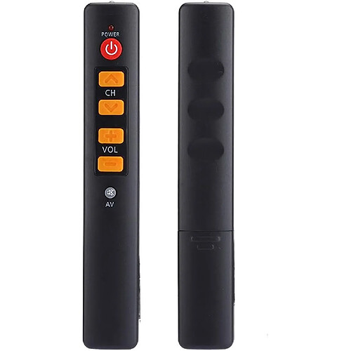 SANAG Telecommande D'Apprentissage Universelle, Pour Tv Stb Dvd Hifi Vcr Smart Controller Remplacement Avec 6 Touches Gros Boutons Bonne Transmission Du Signal(Orange)