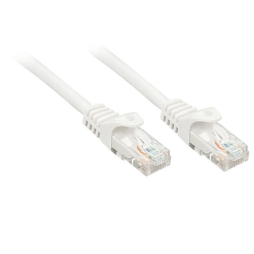 Lindy Rj45/Rj45 Cat6 10m câble de réseau Blanc U/UTP (UTP)