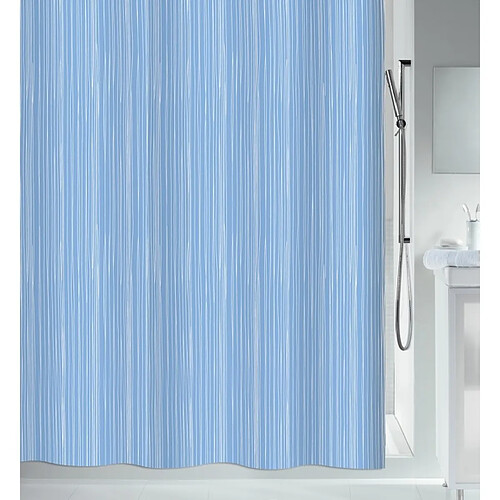 Spirella Rideau de douche Polyester RAYA 180x200cm Bleu Ciel