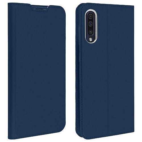 Housse Samsung Galaxy A50 Étui Porte-cartes Fonction Stand Dux Ducis Bleu nuit