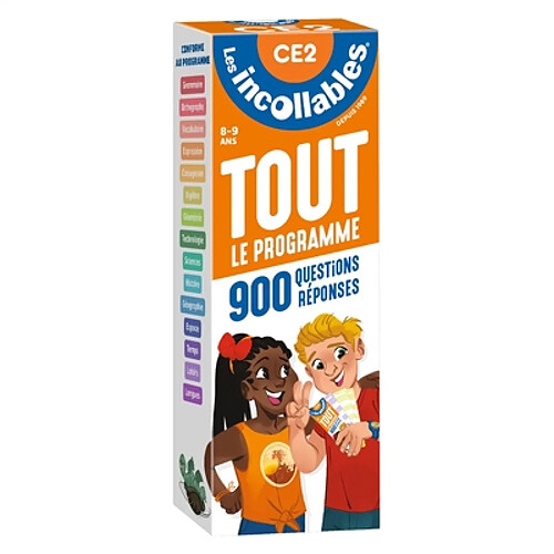 Les incollables : tout le programme, 900 questions réponses : CE2, 8-9 ans