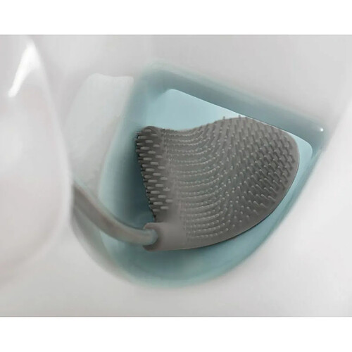 Joseph Joseph - Flex - Brosse Toilette WC - Balayette Souple et Résistante + Support -Acier inoxydable