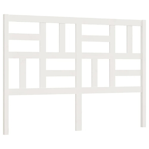 Maison Chic Tête de lit moderne pour chambre - Décoration de lit Blanc 156x4x104 cm Bois massif de pin -MN43740