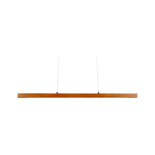 Beliani Lampe suspension STEWARTS Bois Bois foncé