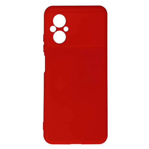 Avizar Coque pour Xiaomi Poco M5 Semi-rigide Soft-touch Fine rouge