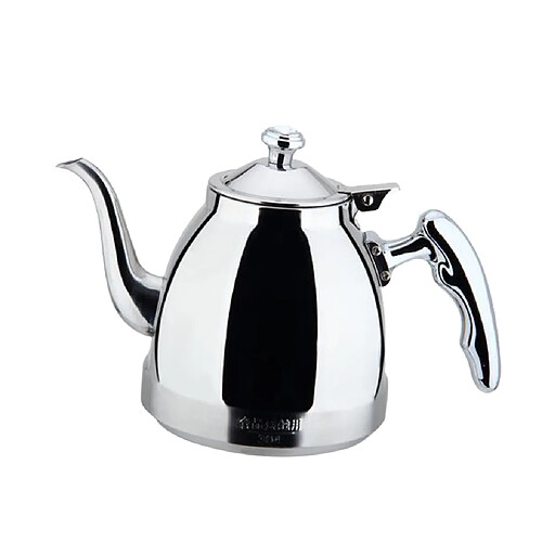 Camping extérieur en acier inoxydable teakettle cuisine théière argent 1.5l b