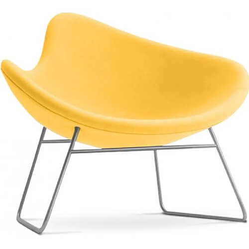 ICONIK INTERIOR Fauteuil design moderne - Metre Jaune