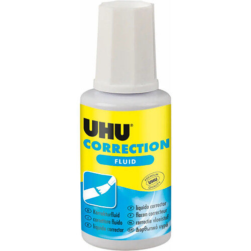 UHU Liquide de correction Correction Fluid, blanc, 20 ml ()