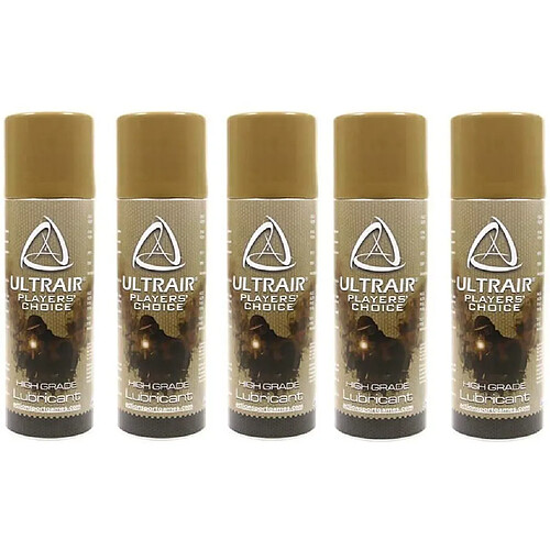 Lot de 5 Huiles Teflon en Spray Lubrifiant Ultrair PTFE 220 ml Airsoft