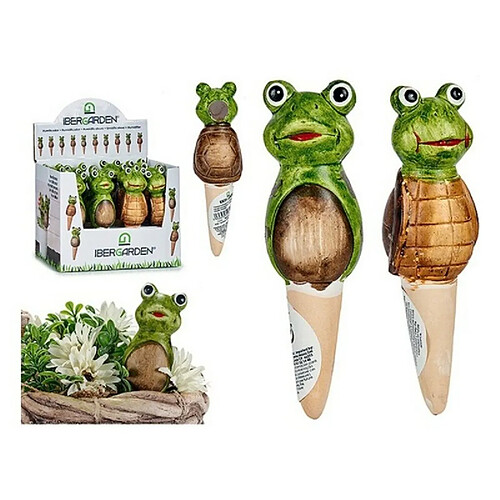 Ibergarden Humidificateur Tortue Grenouille Céramique Marron Vert