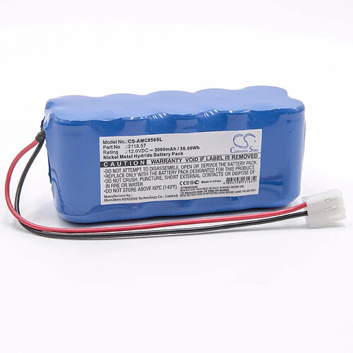 vhbw Batterie NiMH 3000mAh (12V) pour appareil de mesure Ratiomètre AEMC 8500, DTR-8500, DTR8500