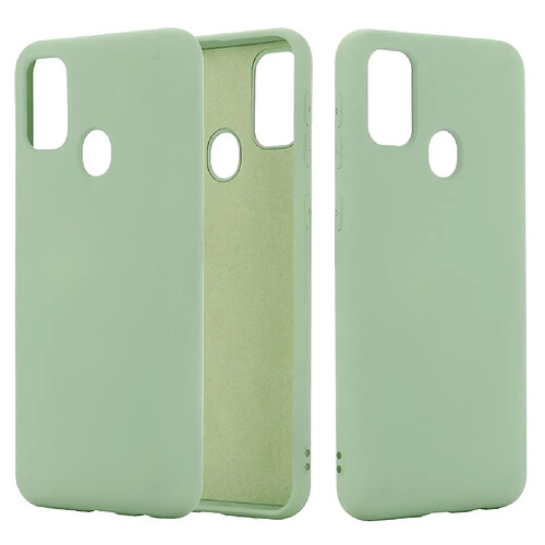 Coque en silicone liquide vert pour votre Huawei Honor 9A