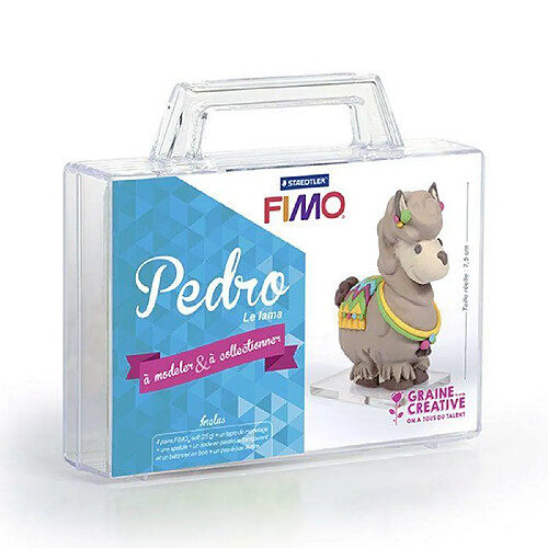 Graines Creatives Coffret pâte polymère Ma première figurine - Pedro le lama