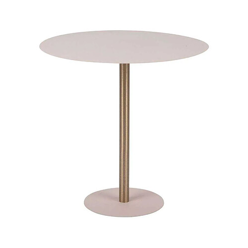 LEITMOTIV Table d'appoint en métal Dex 40 cm gris clair.