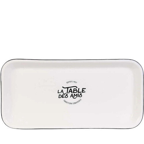 Cook Concept Plat de service en porcelaine 34 x 16.5 cm.