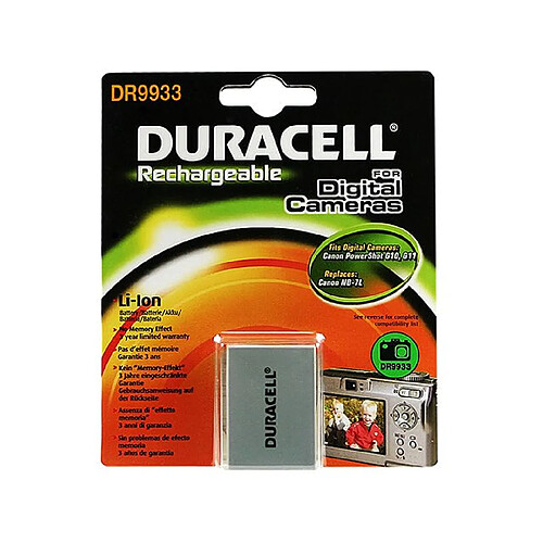 Duracell DR9933 Batterie pour Appareil Photo Numérique Canon NB-7L