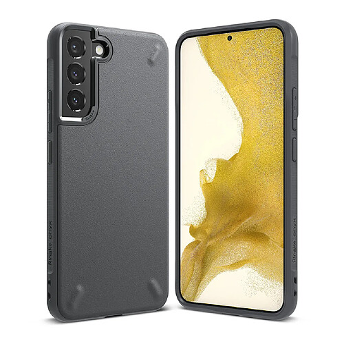 Ozzzo coque en tpu durable ringke onyx pour samsung galaxy s22 + (s22 plus) gris