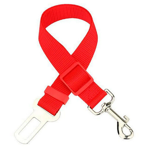 Ceinture de sécurité pour chien chat laisse voiture rouge GUIZMAX