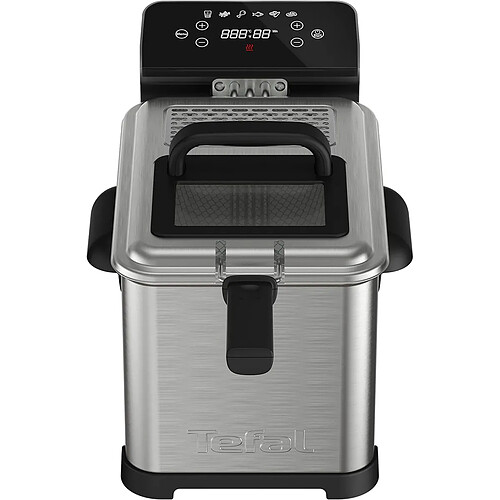 Friteuse 4l 2400w inox/noir - fr507d10 - TEFAL