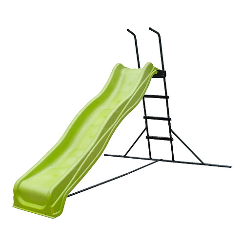 AXI Toboggan sur pied AXI 220cm VERT & Anthracite | Toboggan de jardin en métal et plastique