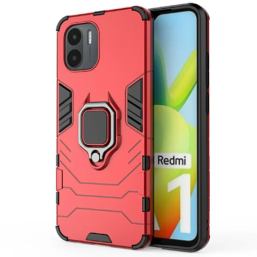 Coque en TPU anti-rayures avec béquille pour votre Xiaomi Redmi A1 4G - rouge