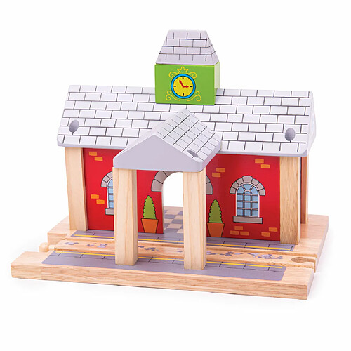 Bigjigs Rail Gare en Bois