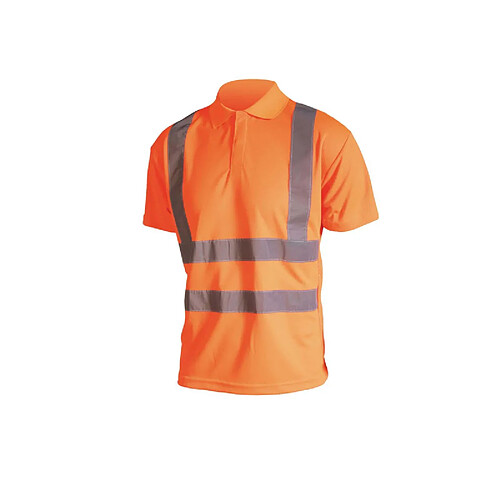 Cepovett Polo haute visibilité - Manches courtes - Orange fluo - 4XL