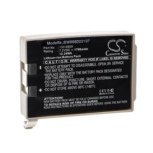 vhbw Batterie remplacement pour CME 130-050X pour appareil médical (1700mAh, 7,2V, Li-ion)