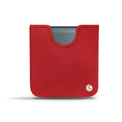 Pochette cuir Samsung Galaxy Z Flip3 - Pochette - Rouge troupelenc ( Pantone #AB191A ) - NOREVE