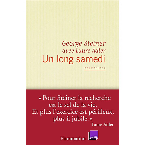 Un long samedi : entretiens · Occasion