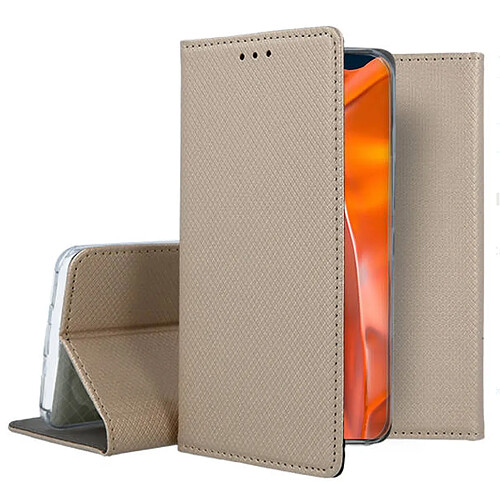 Htdmobiles Housse pour Samsung Galaxy S23 Plus 5G - etui coque pochette portefeuille + film ecran - OR MAGNET