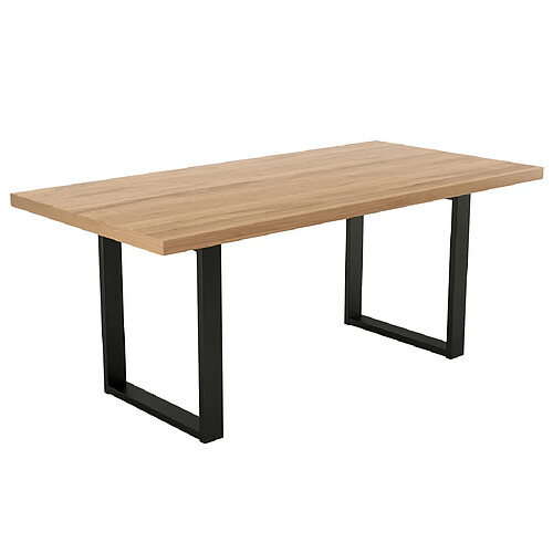 Lisa Design Jessie - table à manger - chêne et hêtre massif - 180 cm