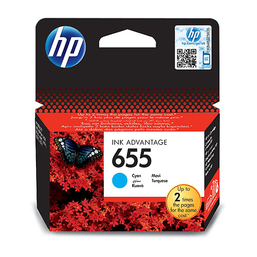 HP 655 Original Cyan 1 pièce(s)