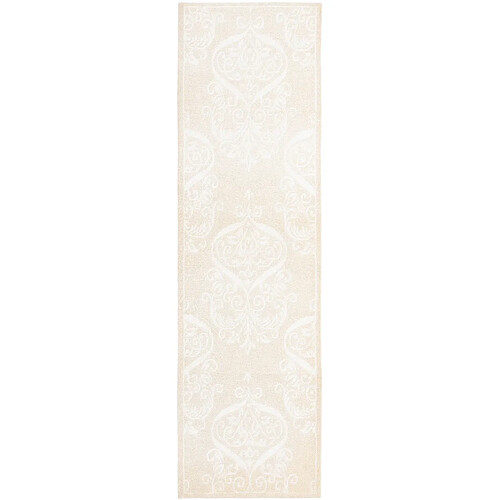 Vidal Tapis de couloir en laine 297x84 beige Darya