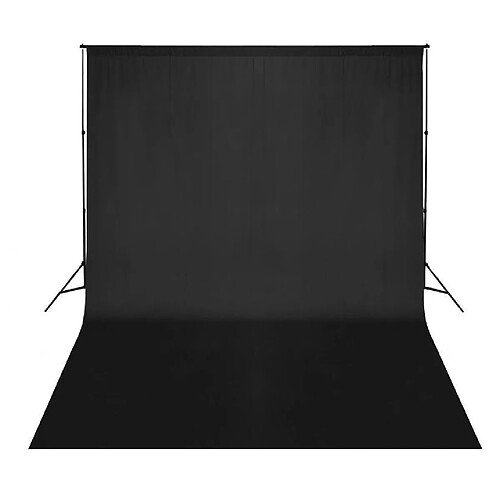 Helloshop26 Kit complet studio photo + fond noir sans coutures 3x5 m photo vidéo studio professionnel 1802016/4