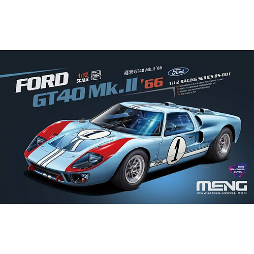 Meng Maquette Voiture Maquette Camion Ford Gt40 Mk.ii '66 (pre-colored Edition)