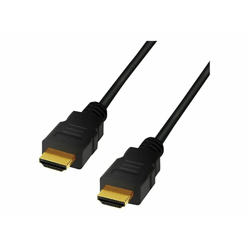 LogiLink Câble HDMI Ultra Haute Vitesse pour résolutions jusqu'à 10 kg 8K@60 Hz et 4K@120 Hz avec jusqu'à 48 Gbps, 3D/Dynamic HDR/eARC/ALLM/QFT/QMS/VRR/Deep Color 3m Noir