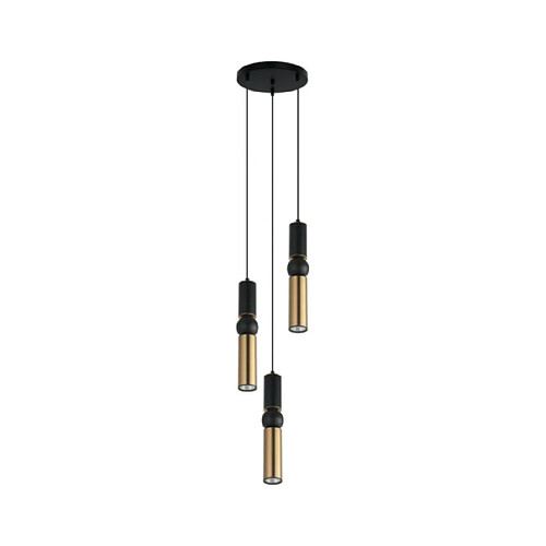 Luminaire Center Suspension Isidora Acier,Aluminium Noir, Bronze Antique