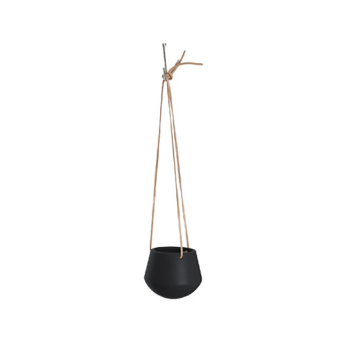 Present Time Cache-pot design suspendu small Skittlie - H. 66 cm - Noir