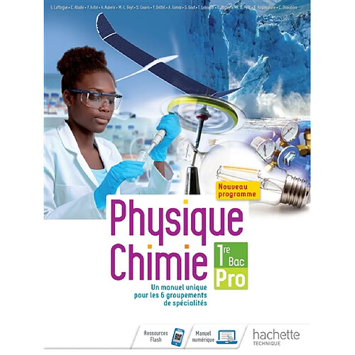 Physique chimie 1re bac pro : nouveau programme