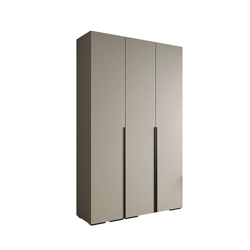 Abiks Meble Armoire Inova 1 À Portes Battantes 236,7/150/47 3 Portes (gris/nero)