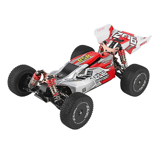 WLtoys 144001 1/14 2.4G 4 roues motrices 60 km / h Buggy haute vitesse RC hors route pour véhicules rouge