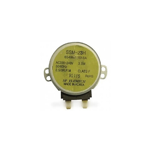 Ssm23h moteur plateau tournant 220/240v 45ma 3w 2p.2.5/3rpm pour micro onde lg