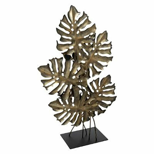 Décoration à Poser Feuille Monstera 57cm Bronze