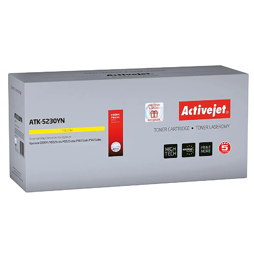 Activejet Cartouche toner ATK-5230YN (Kyocera replacement TK-5230Y ; Supreme ; 2200 pages ; jaune)