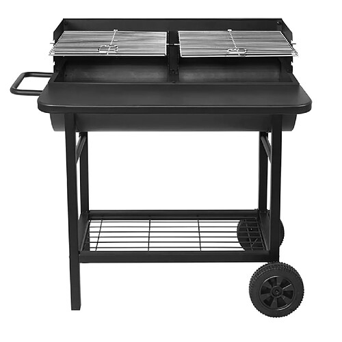 Barbecue à charbon 71x35.5cm avec chariot - smoker one - ROBBY